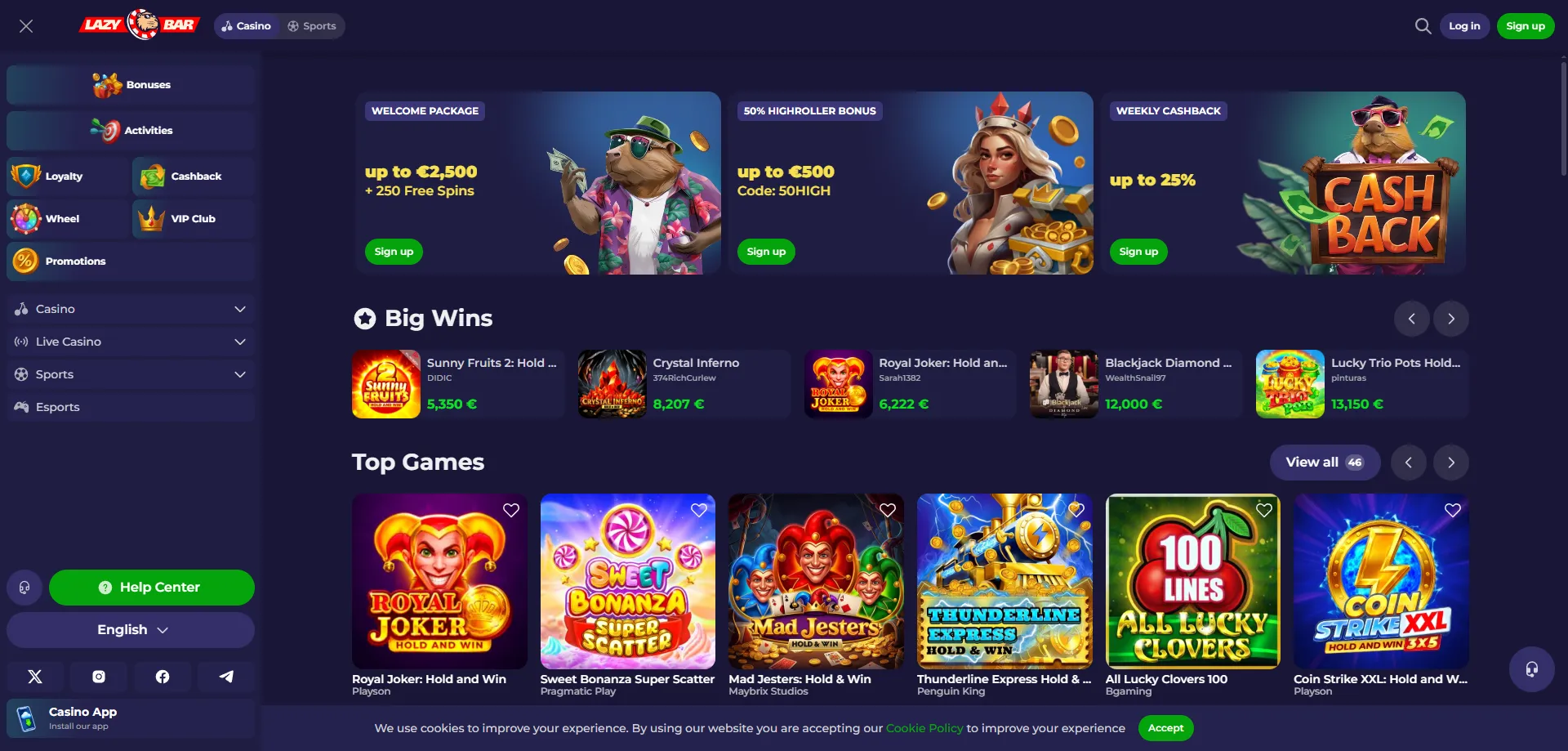 Lazybar Casino Italia 2026 &mdash; recensione completa e valutazione finale